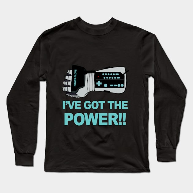 Power Glove Horizontal Long Sleeve T-Shirt by phymns